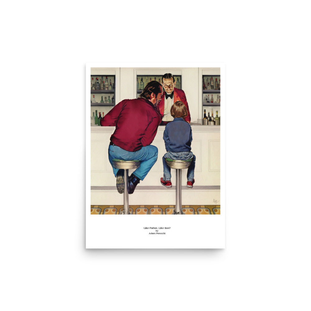 Like Father, Like Son? 12x16 Print